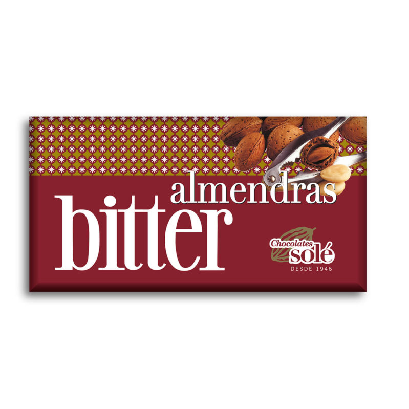 Xocolata Bitter amb Ametlles 51% Cacau 150g